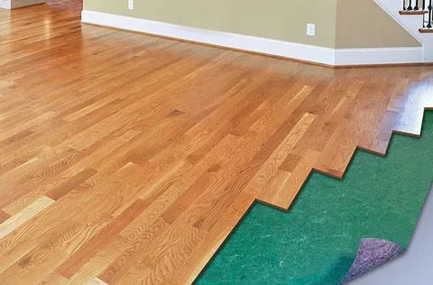 Laminate flooring underlayment in a South Florida home – durable, quiet, and moisture-resistant.