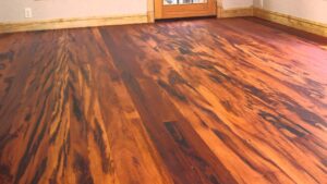 Hardwood flooring installation in a Florida home showing classic wood textures and elegant design