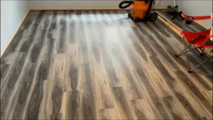 detailed laminate floor surface showing grain and texture patterns
